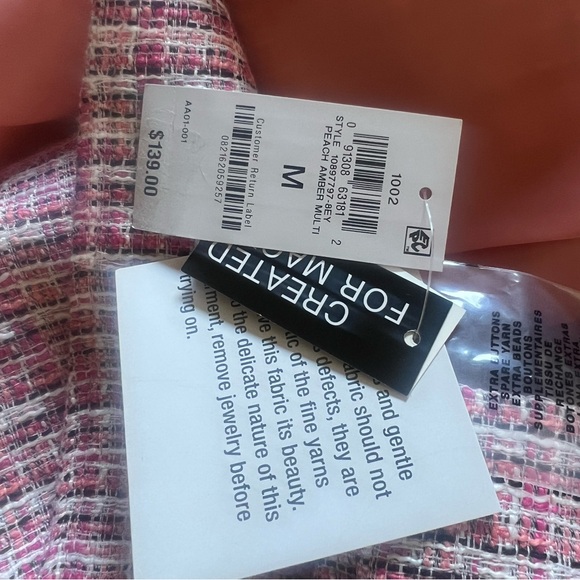 Bar III Pink Plaid Blazer - Picture 4 of 4